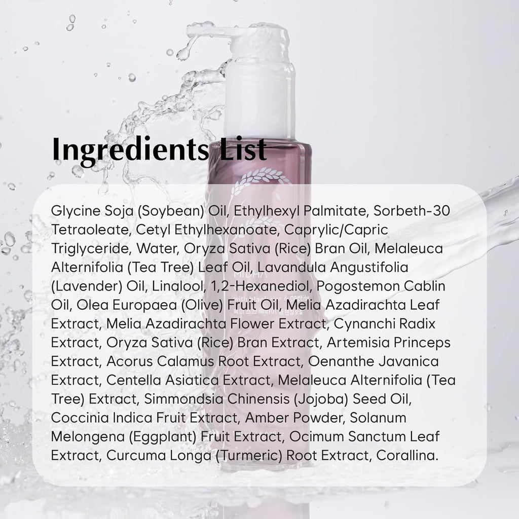 MIDHA Gentle Cleansing Oil with black rice & peptides