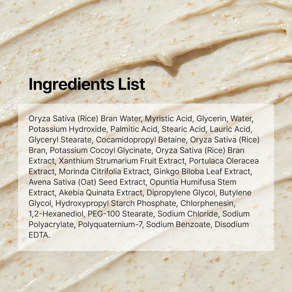 MIDHA RICE BRAN SCRUB FOAM