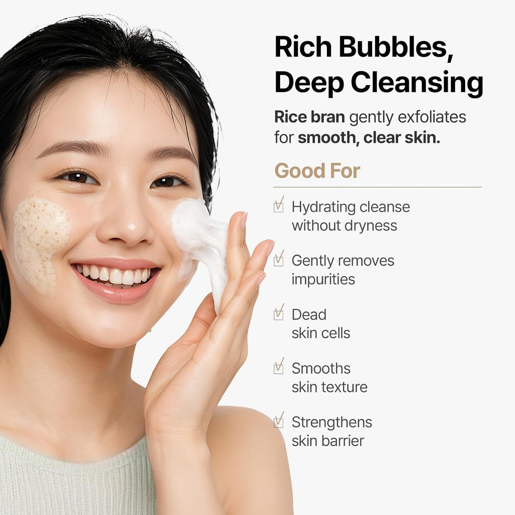 MIDHA RICE BRAN SCRUB FOAM