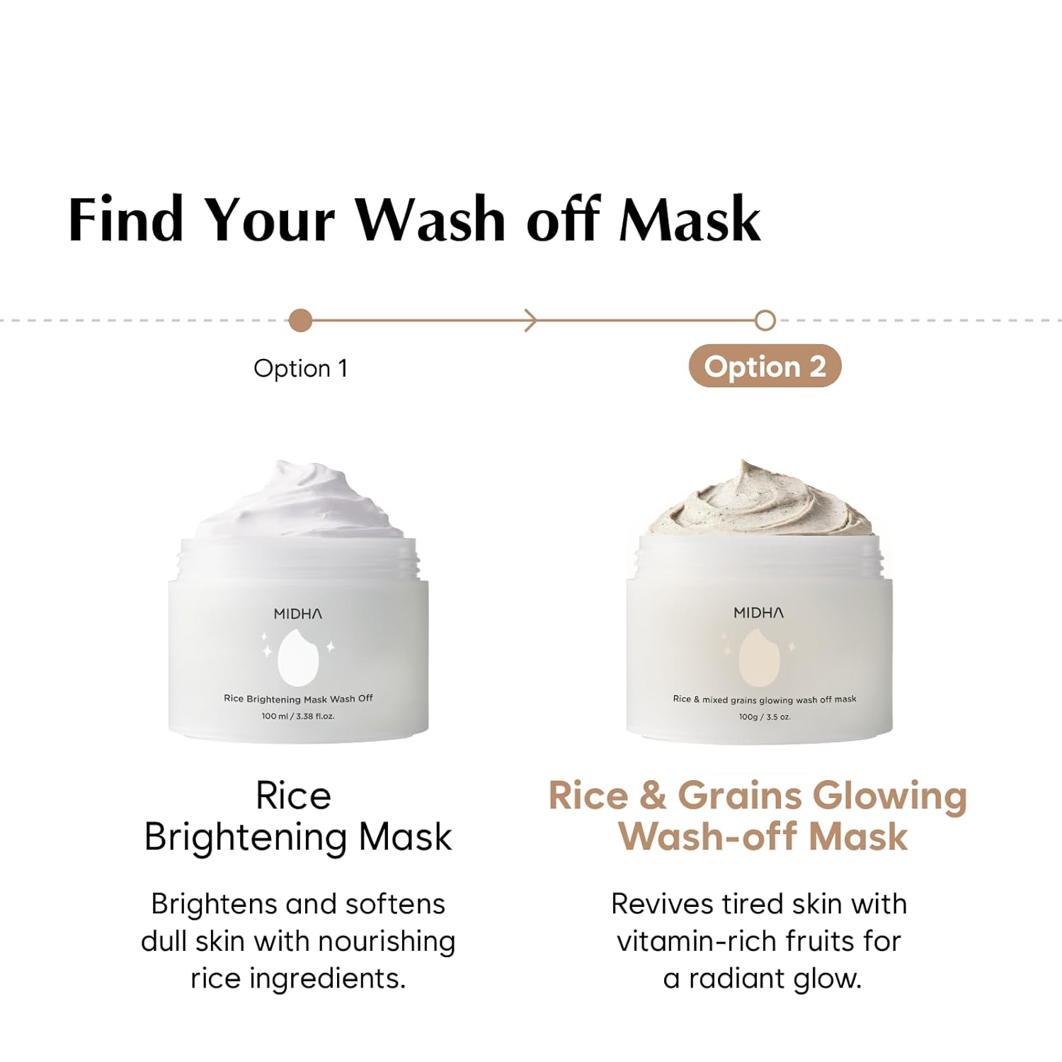 MIDHA RICE & MIXED GRAINS GLOWING WASHOFF MASK