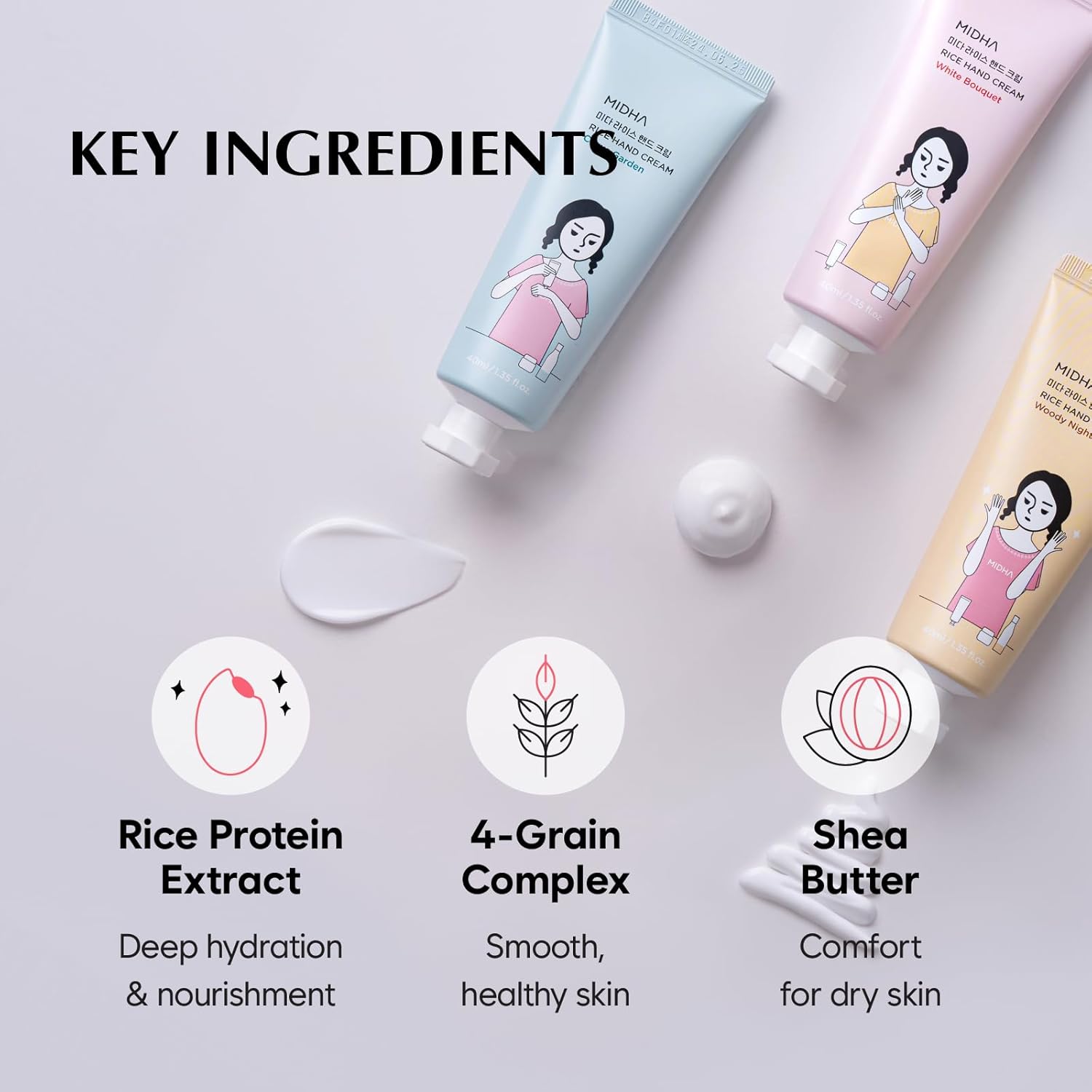 MIDHA Rice Hand Cream Set