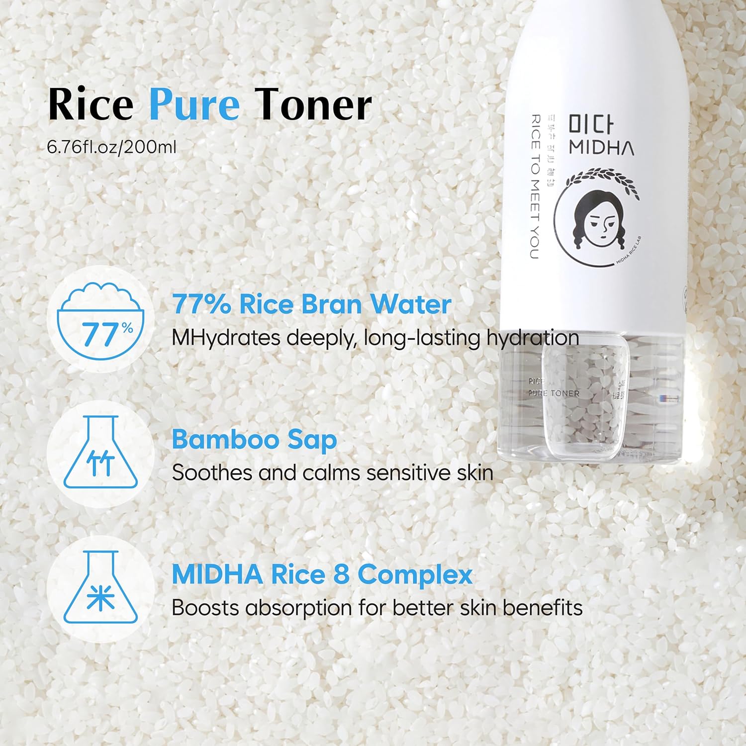 MIDHA Rice Pure Toner