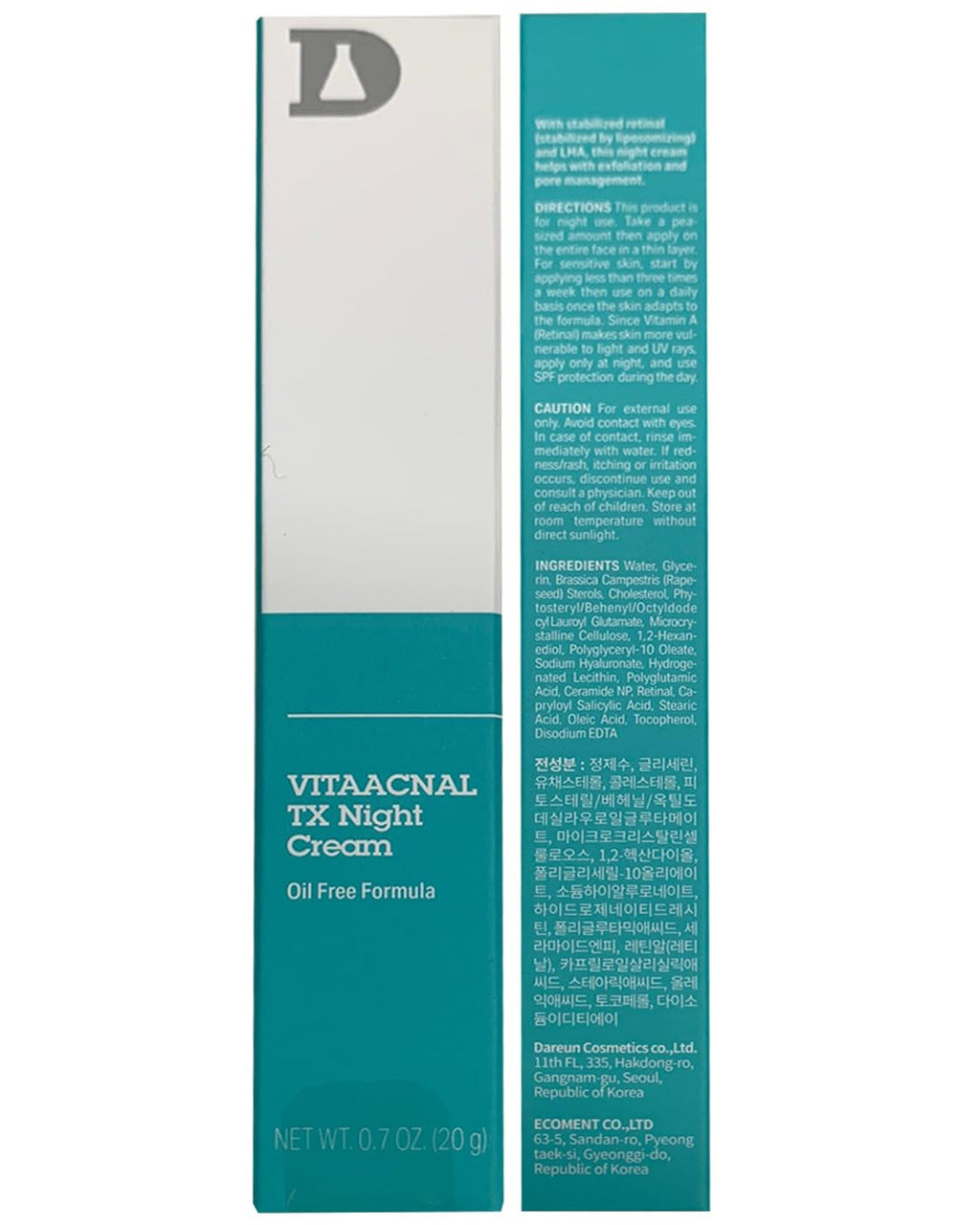 VITAACNAL TX Night Cream Dr. Different