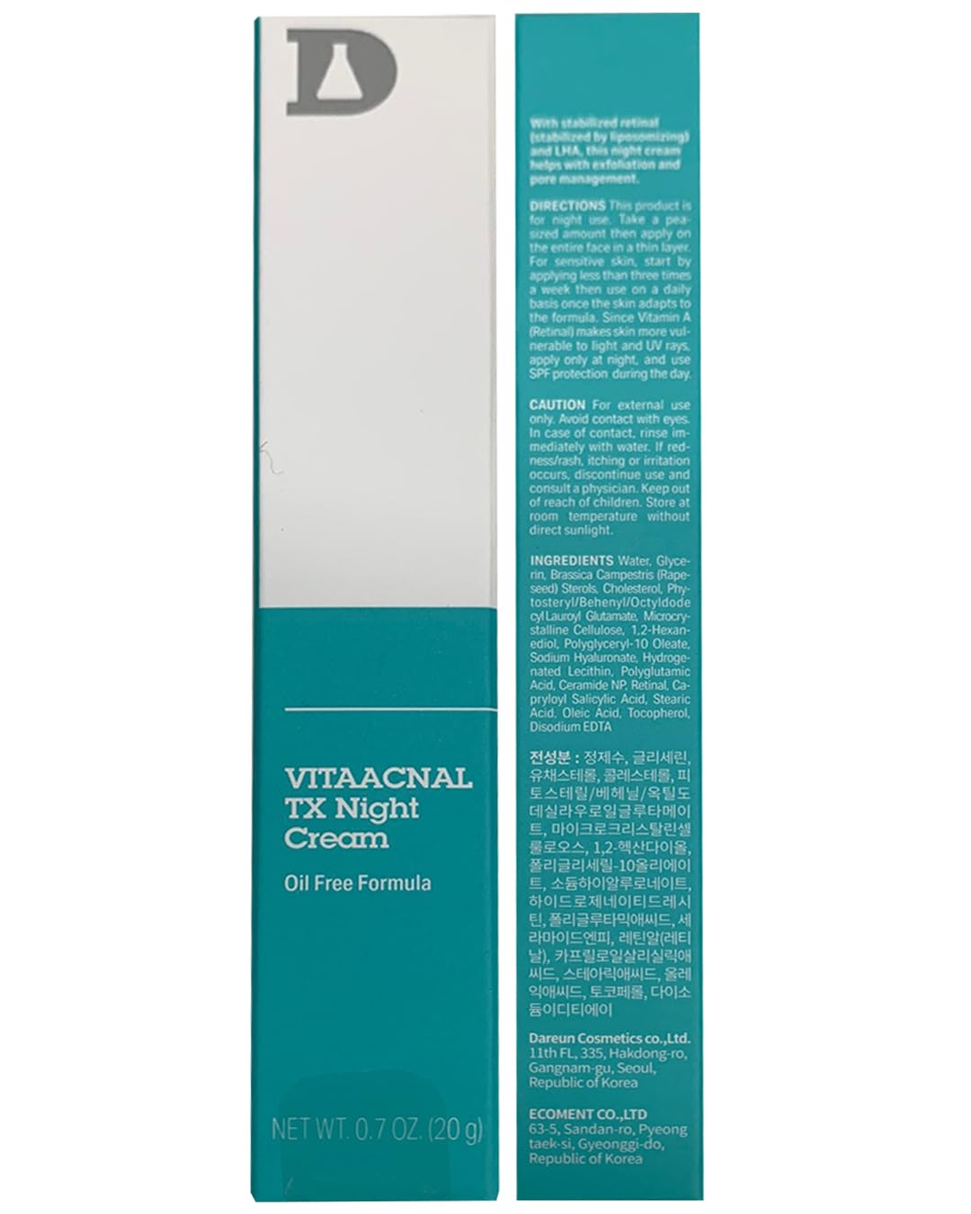 VITAACNAL TX Night Cream Dr. Different